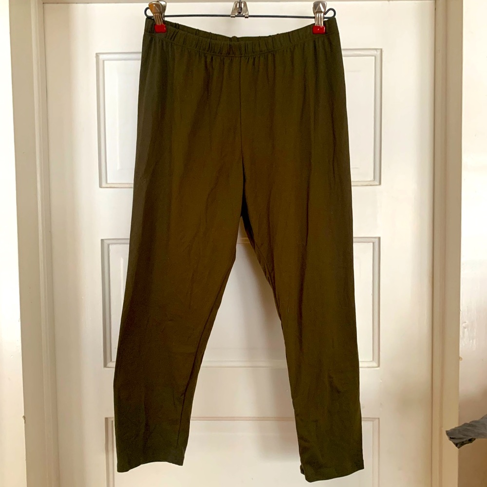 Girls XL olive leggings